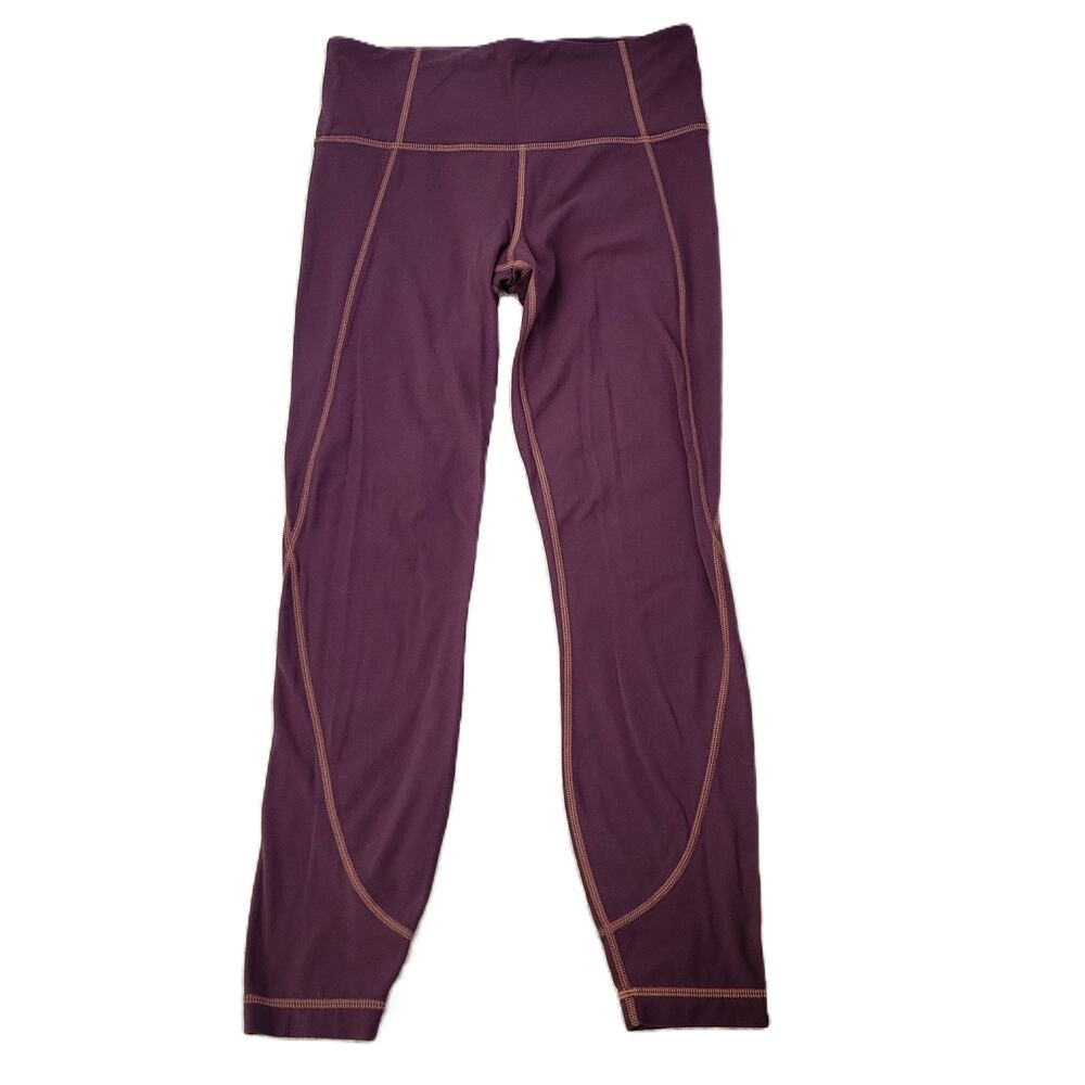 Athleta Womens Leggings Size Small Plum Purple Athleisure Gym Yoga Pilates